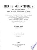 Revue des cours scientifiques de la France et de l'étranger