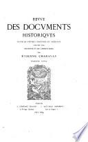 Revue des documents historiques ...