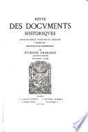 Revue des documents historiques ...