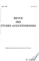 Revue des études augustiniennes