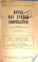 Revue des études coopératives