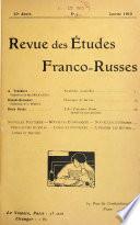 Revue des études franco-russes