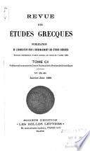 Revue des études grecques