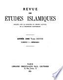 Revue des études islamiques
