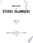 Revue des études islamiques