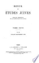 Revue des études juives