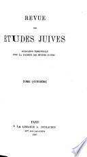 Revue des études juives
