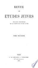 Revue des études juives
