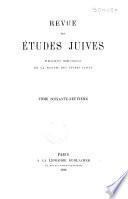 Revue des études juives