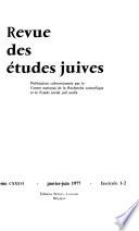 Revue des études juives