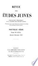 Revue des études juives