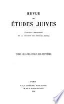 Revue des études juives