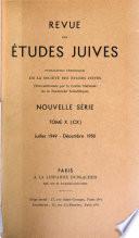 Revue des études juives