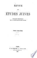 Revue des études juives