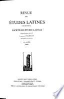 Revue des études latines