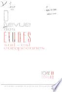 Revue Des Études Sud-est Européennes