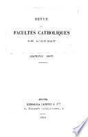 Revue des facultés catholiques de l'ouest