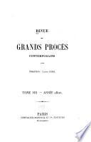 Revue des grands débats parlementaires et des grands procès contemporains