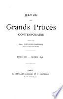 Revue des grands débats parlementaires et des grands procès contemporains