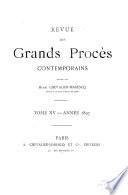 Revue des grands procès contemporains