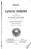 Revue des langues romanes