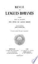 Revue des langues romanes