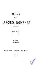Revue des langues romanes