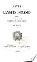 Revue des langues romanes