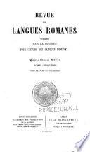 Revue des langues romanes