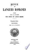 Revue des langues romanes