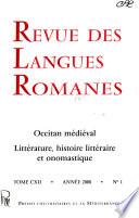 Revue des langues romanes