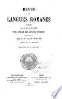 Revue des langues romanes