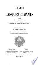 Revue des langues romanes