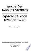Revue des langues vivantes