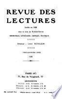 Revue des lectures