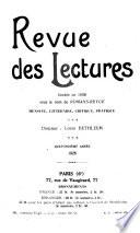 Revue des lectures