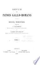 Revue des patois gallo-romans