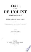 Revue des provinces de l'Ouest [ed. by A. Guéraud].