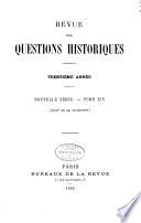Revue des questions historiques