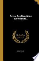 Revue des questions historiques