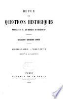 Revue des questions historiques