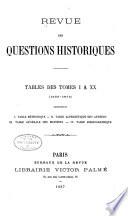 Revue des questions historiques