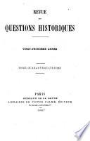 Revue des questions historiques