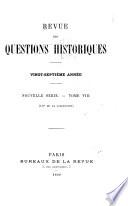 Revue des questions historiques