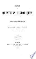 Revue des questions historiques