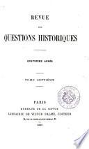 Revue des questions historiques