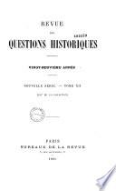 Revue des questions historiques