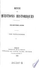 Revue des questions historiques