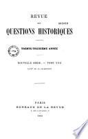 Revue des questions historiques