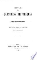Revue des questions historiques